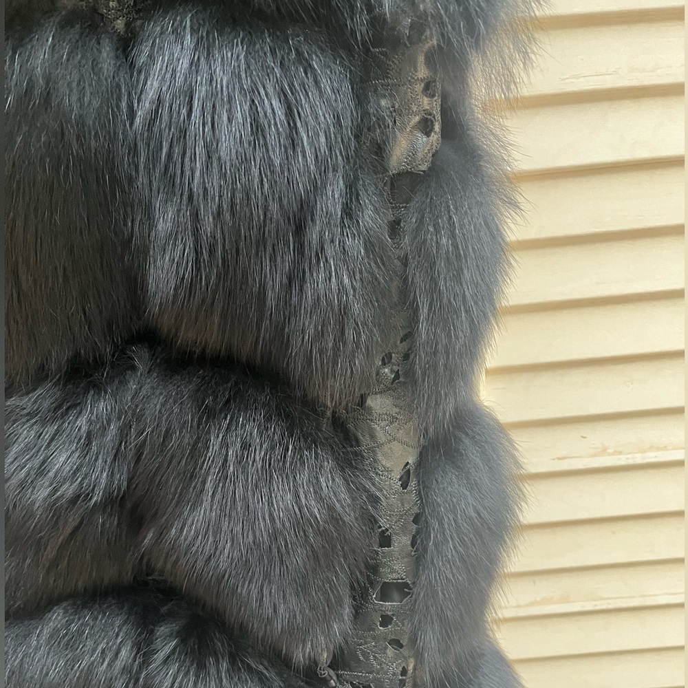 Alberto Makali - Genuine Fur Vest / Waistcoat - Black - Small - NWOT - REAL FUR - Picture 13 of 16